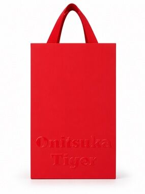 Onitsuka Tiger Red Shopping Gift Bag Cotton Ribbon Handles
